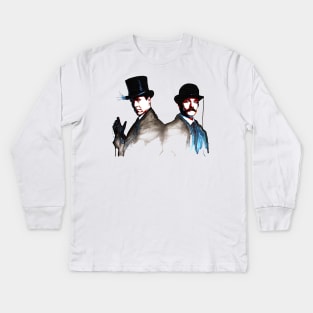 Sherlock and Watson Kids Long Sleeve T-Shirt